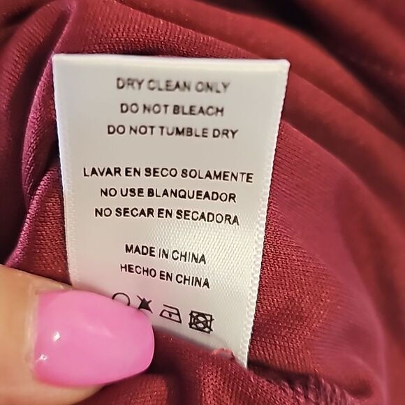 Fashion Nova Sweet Like Me Mini Dress - Burgundy Size Medium, NWT - Picture 10 of 10